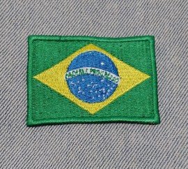 BORDADO  PATCH  BANDEIRA DO  BRASIL